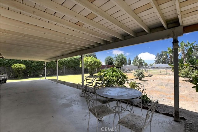 1582 Hardt St, San Bernardino, CA 92408 - fenced backyard with a patio area