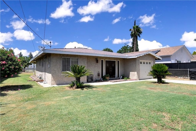 1582 Hardt St, San Bernardino, CA 92408 - ranch-style home with stucco siding, a garage, and concrete driveway