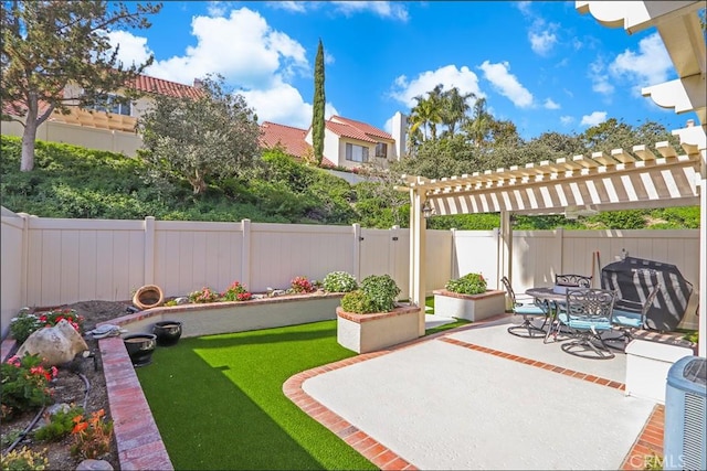 25225 Avenida Tranquila, Lake Forest, CA 92630 - fenced backyard featuring a patio area and a pergola