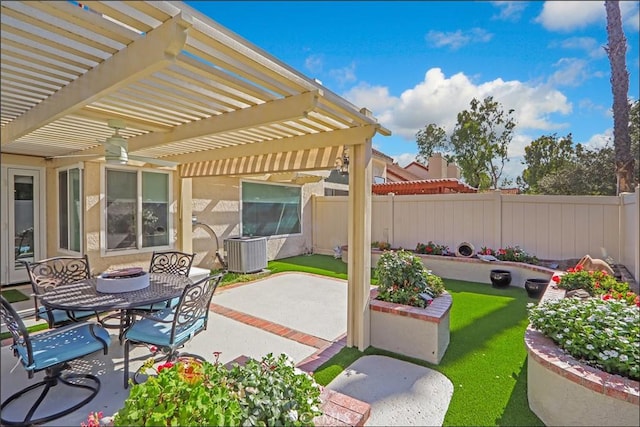 25225 Avenida Tranquila, Lake Forest, CA 92630 - fenced backyard with a patio, a pergola, and outdoor dining area