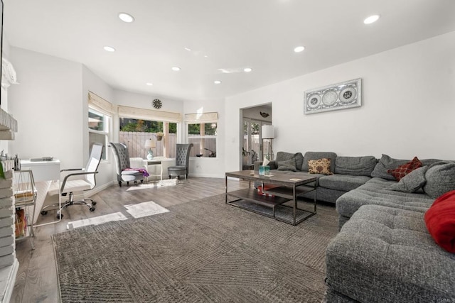 11846 Via Germo, El Cajon, CA 92019 - living room featuring recessed lighting and wood finished floors