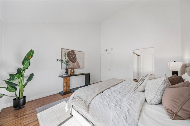 23640 Monument Canyon Dr Unit C, Diamond Bar, CA 91765 - bedroom featuring wood finished floors and high vaulted ceiling