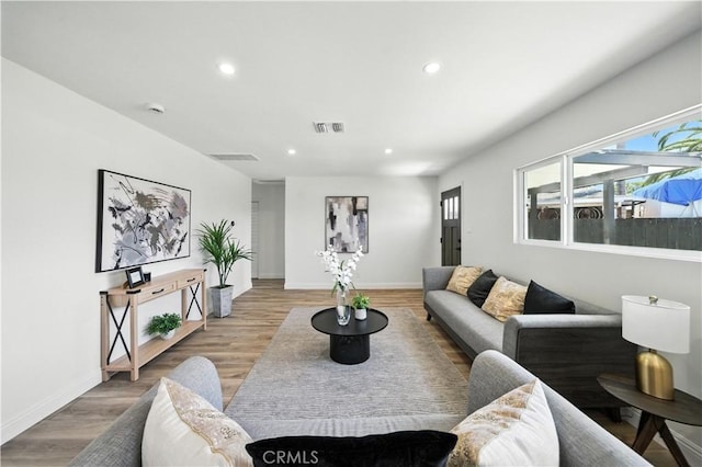 5243 Tara Pl, San Diego, CA 92117 - living area with recessed lighting and wood finished floors