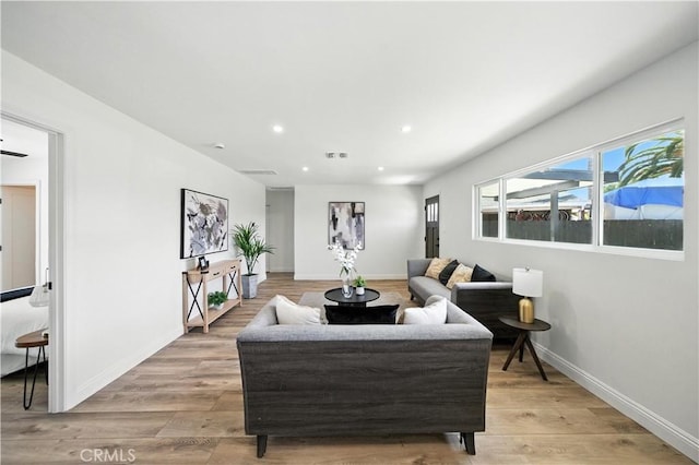 5243 Tara Pl, San Diego, CA 92117 - living room with recessed lighting and light wood-type flooring