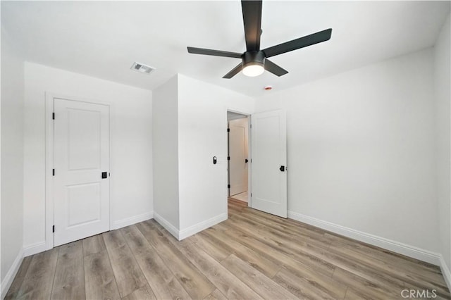 5243 Tara Pl, San Diego, CA 92117 - unfurnished bedroom with light wood finished floors and ceiling fan