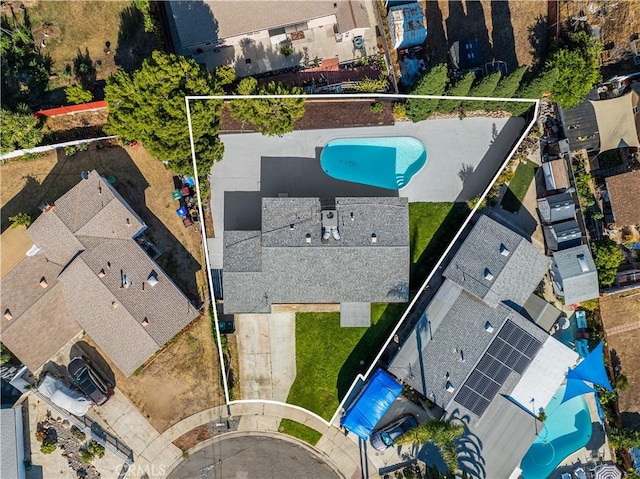 5243 Tara Pl, San Diego, CA 92117 - aerial view of property's location with a pool area and property boundaries highlighted