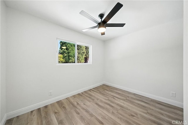 5243 Tara Pl, San Diego, CA 92117 - spare room featuring light wood-type flooring and ceiling fan