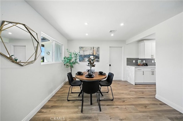 5243 Tara Pl, San Diego, CA 92117 - dining room featuring light wood-style flooring and recessed lighting
