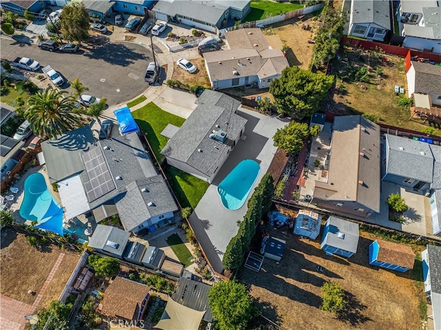 5243 Tara Pl, San Diego, CA 92117 - aerial perspective of suburban area featuring a pool