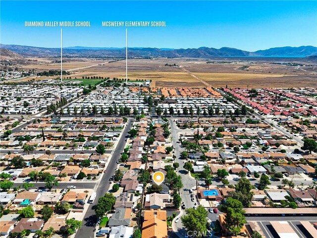 1170 Turquoise St, Hemet, CA 92543 - drone / aerial view of a mountain backdrop