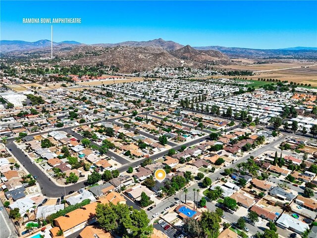 1170 Turquoise St, Hemet, CA 92543 - aerial view of property's location featuring a mountain backdrop