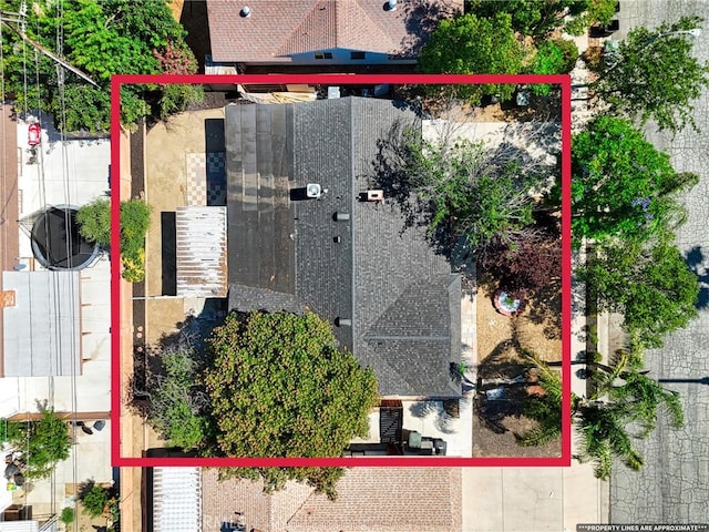 1170 Turquoise St, Hemet, CA 92543 - aerial view of property and surrounding area featuring property parcel outlined