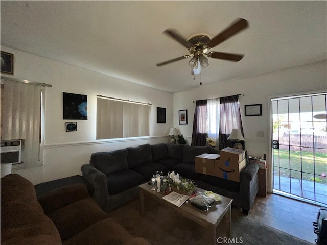 3855 Maine Ave, Baldwin Park, CA 91706 - living area featuring ceiling fan