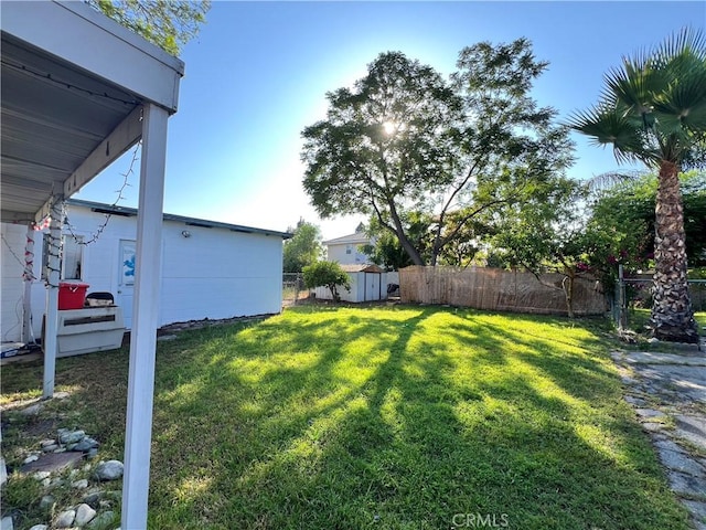 3855 Maine Ave, Baldwin Park, CA 91706 - view of yard featuring a storage shed