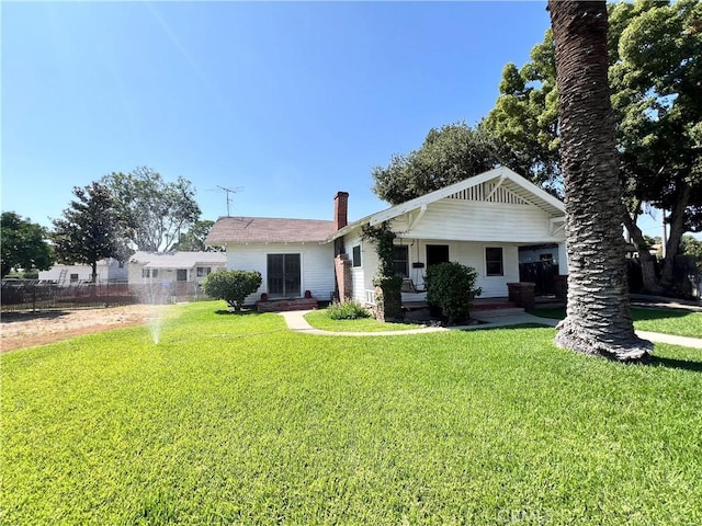 3855 Maine Ave, Baldwin Park, CA 91706 - view of front of property featuring a chimney and covered porch