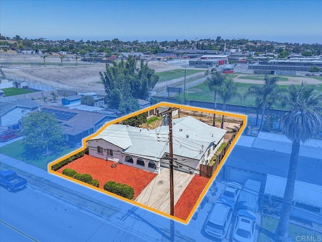 1327 Walbollen St, Spring Valley, CA 91977 - aerial view of property's location with property boundaries highlighted