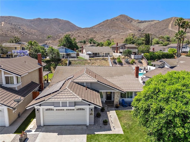 13220 February Dr, Corona, CA 92879 - aerial view of residential area featuring a mountainous background