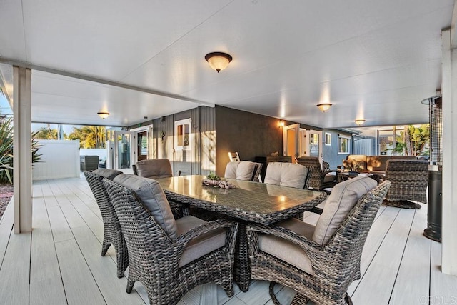 773 Puebla St, Encinitas, CA 92024 - wooden deck with an outdoor living space