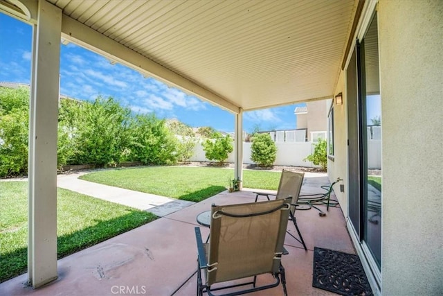 1920 Clementine St, Redlands, CA 92374 - fenced backyard with a patio area