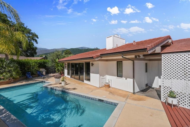 32204 Wiskon Way, Pauma Valley, CA 92061 - back of property featuring a mountain view and a patio area