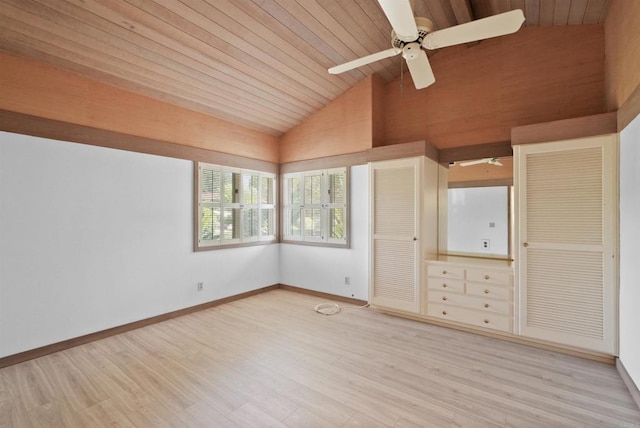 32204 Wiskon Way, Pauma Valley, CA 92061 - unfurnished bedroom with lofted ceiling, wood ceiling, wood finished floors, and a ceiling fan