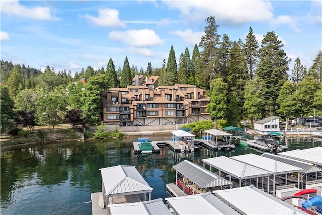 4 Village Unit 2, Lake Arrowhead, CA 92352 - dock area featuring a water view