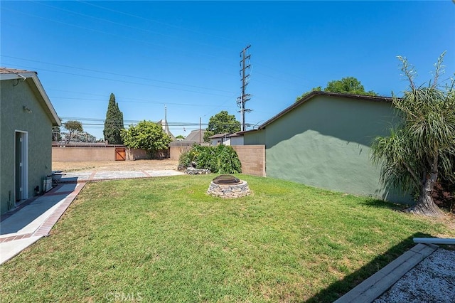 4903 Brayton Ave, Long Beach, CA 90807 - view of yard featuring a fire pit