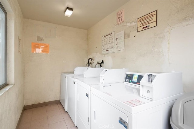 17061 Roscoe Blvd Unit 6, Northridge, CA 91325 - community laundry featuring separate washer and dryer and light tile patterned flooring