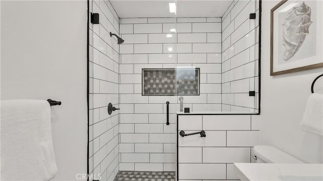 802 S Olive Ave, Alhambra, CA 91803 - bathroom featuring a shower stall and toilet