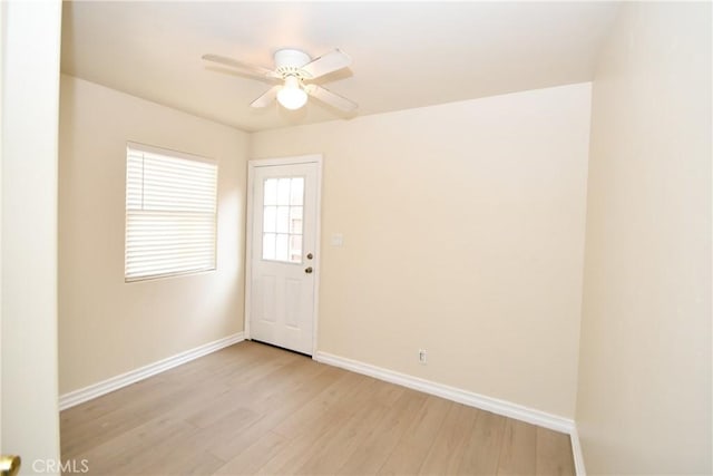 1062 252nd St, Harbor City, CA 90710 - unfurnished room with light wood-type flooring and a ceiling fan