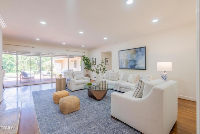 653 Chaucer Rd, San Marino, CA 91108 - living area with recessed lighting and wood finished floors