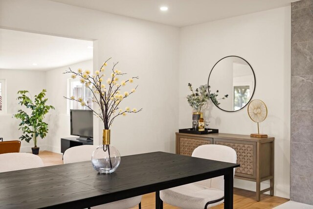 101 Coolwater Dr, San Diego, CA 92114 - dining area featuring light wood finished floors and recessed lighting