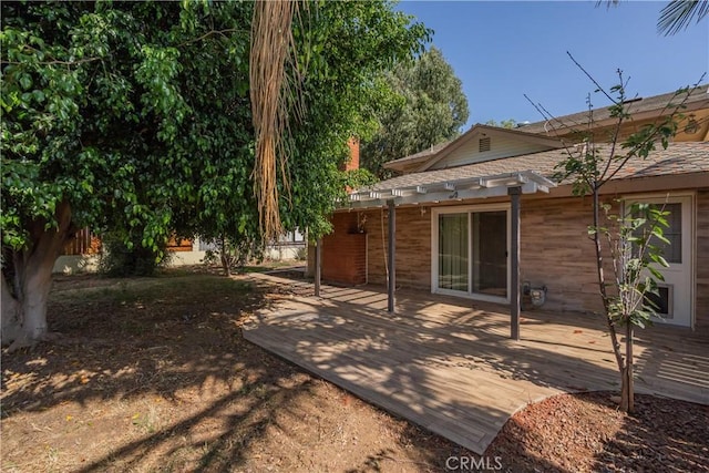 4864 E Mckinnon Dr, Anaheim Hills, CA 92807 - view of yard with a deck and a pergola