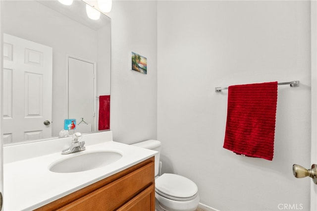 3381 Evening Mist Ln, Perris, CA 92571 - half bath featuring vanity and toilet