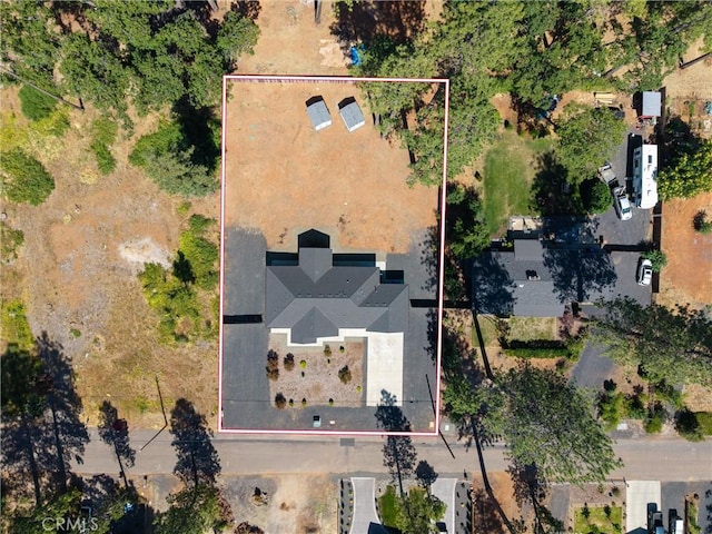 5790 Fickett Ln, Paradise, CA 95969 - aerial view of property and surrounding area featuring property boundaries highlighted
