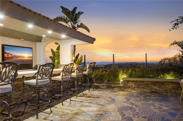 33 Renata, Newport Coast, CA 92657 - patio terrace at dusk with a patio area