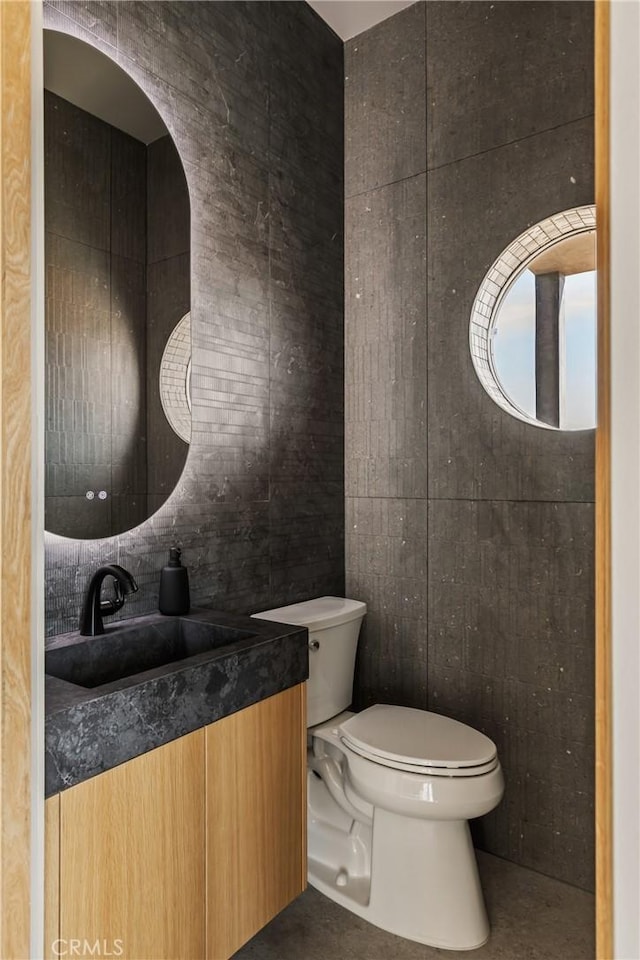 60632 Granville Rd, Joshua Tree, CA 92252 - bathroom with vanity and tile patterned floors