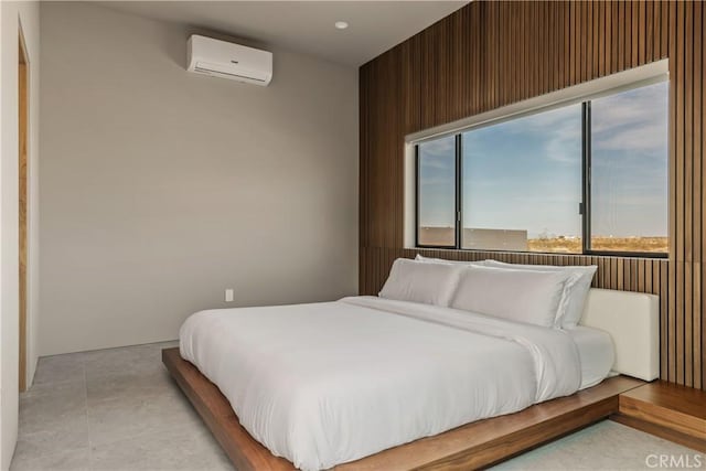 60632 Granville Rd, Joshua Tree, CA 92252 - bedroom with a wall mounted air conditioner