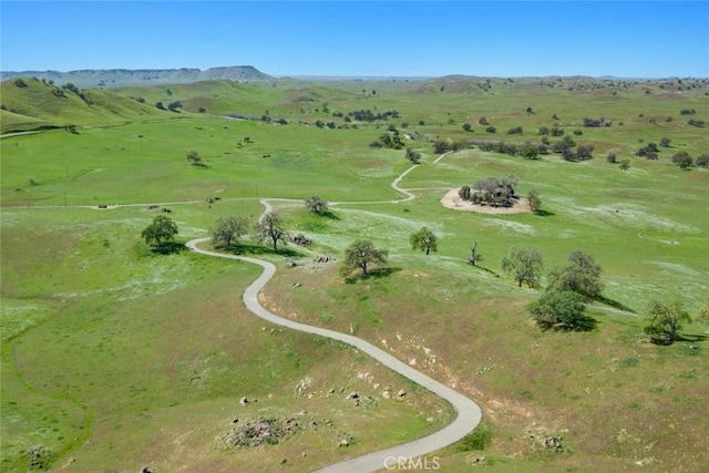 19623 Rd 211, Friant, CA 93626 - aerial overview of property's location with rural landscape and a mountain backdrop