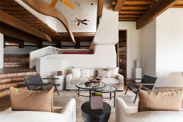 19623 Rd 211, Friant, CA 93626 - common area featuring beam ceiling