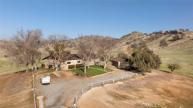 19623 Rd 211, Friant, CA 93626 - aerial view of sparsely populated area featuring a mountainous background