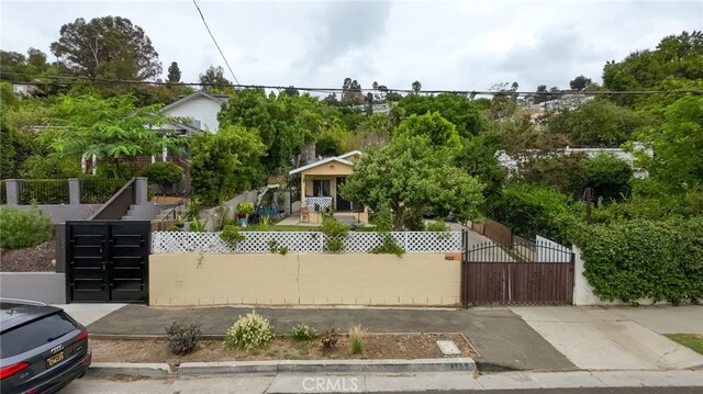 1153 Isabel St, Los Angeles, CA 90065 - view of front of house featuring a gate and a fenced front yard