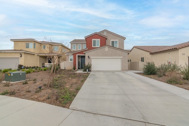 36961 Buccella Ln, Beaumont, CA 92223 - view of front facade featuring concrete driveway, stucco siding, and a garage
