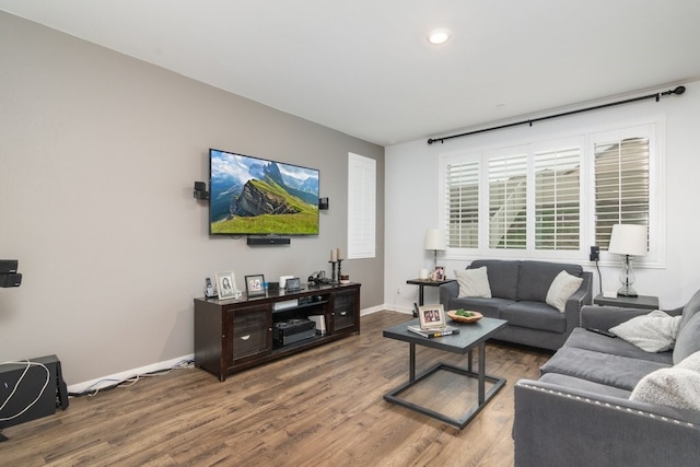 36961 Buccella Ln, Beaumont, CA 92223 - living room featuring wood finished floors and recessed lighting
