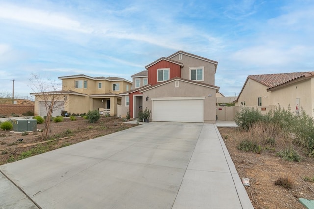 36961 Buccella Ln, Beaumont, CA 92223 - traditional home featuring a garage, concrete driveway, and stucco siding