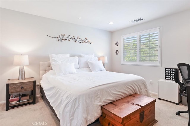 64 Full Moon, Irvine, CA 92618 - bedroom featuring light colored carpet, recessed lighting, and an office area