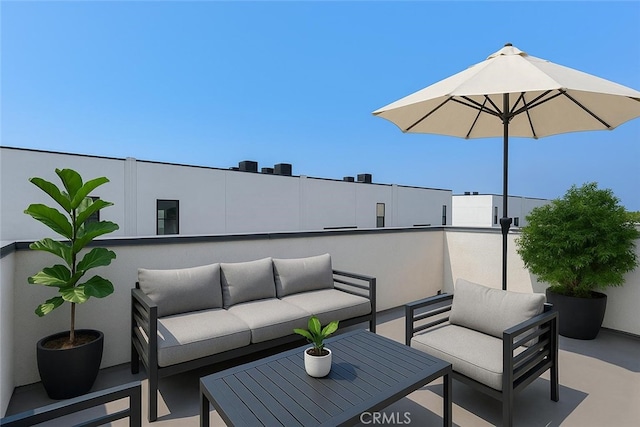 11304 Victory Blvd, North Hollywood, CA 91606 - view of patio featuring an outdoor hangout area