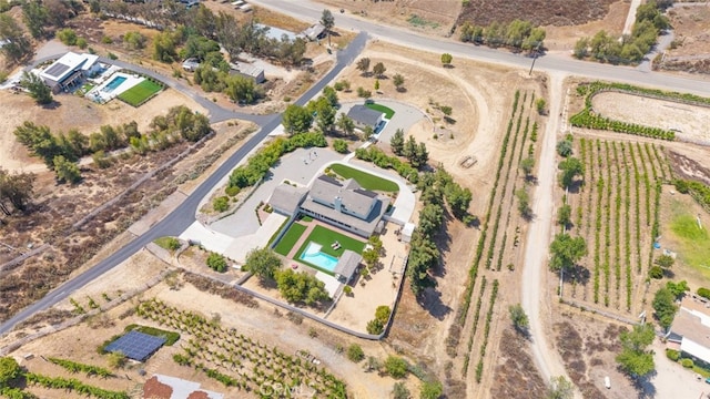 41559 Floyd Ct, Temecula, CA 92592 - aerial view of property and surrounding area with rural landscape and a pool