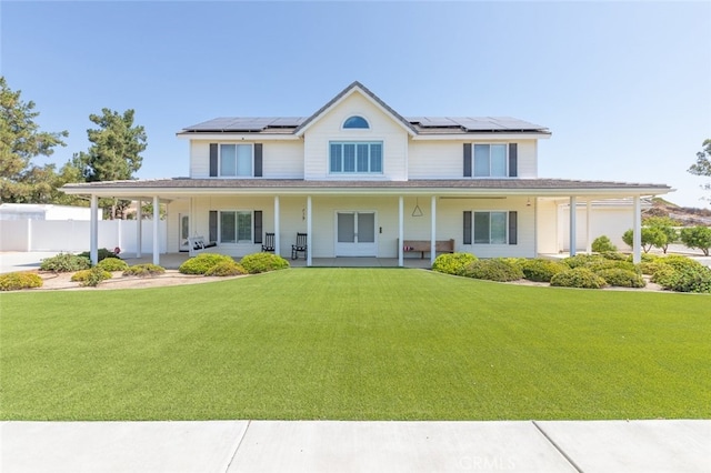 41559 Floyd Ct, Temecula, CA 92592 - view of front facade featuring solar panels and covered porch