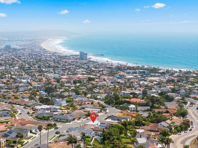 5530 Candlelight Dr, La Jolla, CA 92037 - aerial view of property and surrounding area with a large body of water and nearby suburban area